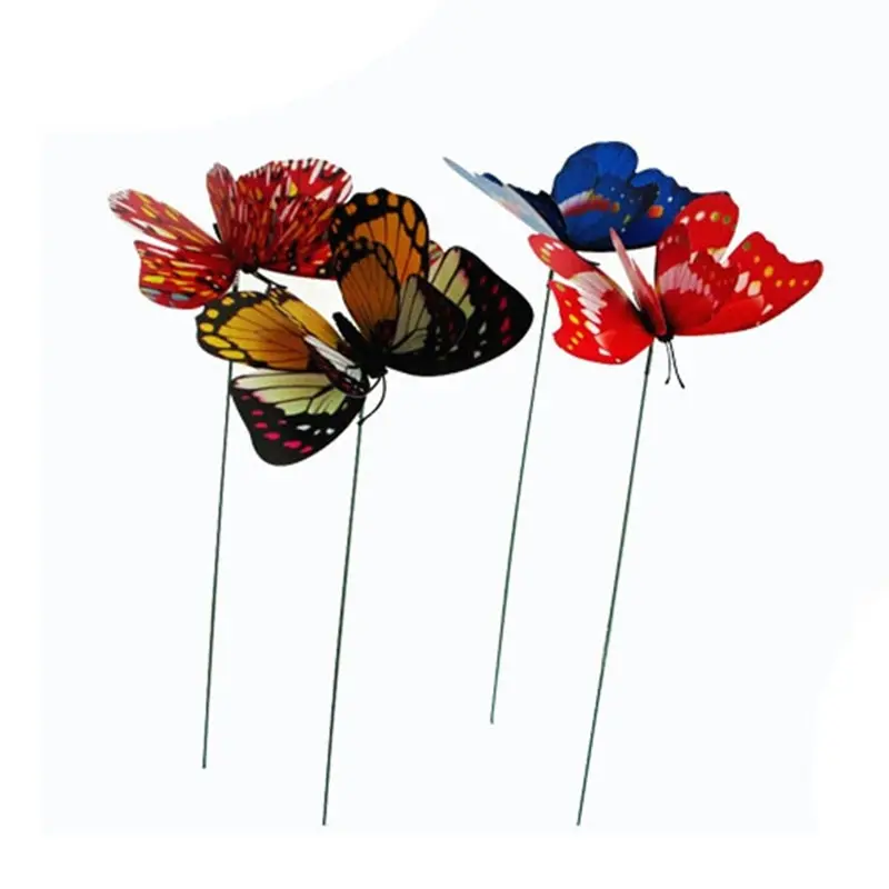 

Artificial Butterfly Garden Decorations Simulation Butterfly Stakes Yard Plant Lawn Decor Fake Butterefly Random Color