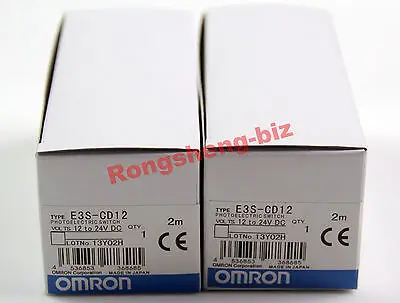 

DHL/EMS 2 Sets 1PC New for OMRON E3S-CD12 Photoelectric Switch Sensor E3SCD12 10-30VDC 2M