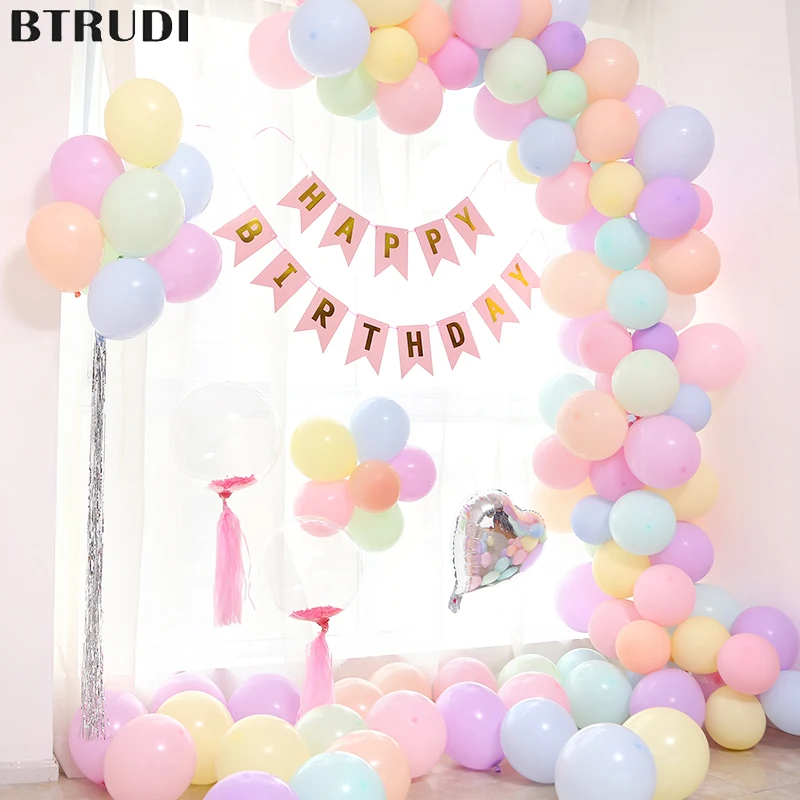 BTRUDI 30 шт./лот 5 дюймовый цветной двухслойный латексный круглый надувной шар