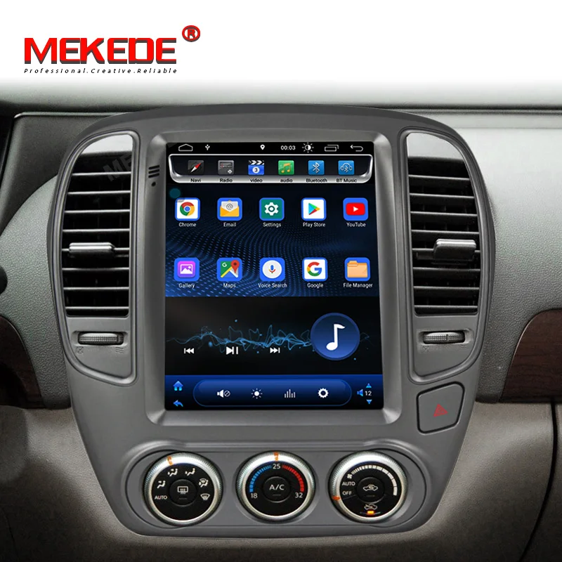 MEKEDE Tesla стиль 10 1 &quotAndroid 8 Автомобильная dvd навигационная система для Nissan Bluebird 2008 2009