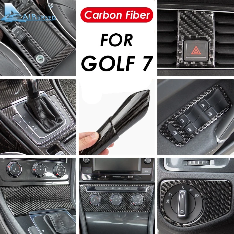 Airspeed LHD for Volkswagen Golf 7 Accessories for VW Golf 7 R line GTI Mk7 GTD for Golf 7 Stickers Carbon Fiber Interior Trim Airspeed LHD for Volkswagen Golf 7 Accessories for VW Golf 7 R line GTI Mk7 GTD for Golf 7 Stickers Carbon Fiber Interior Trim