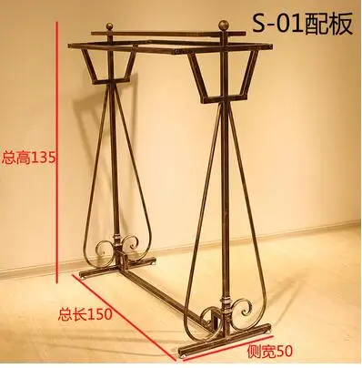 Европейский стиль бутик свадебное платье фотографии магазин свадебное платье дисплей стеллаж. Железная художественная полка для одежды 1113