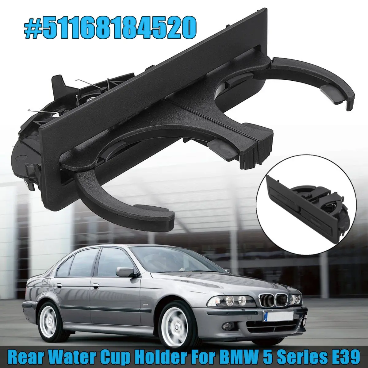 1997-2003 BMW 525 528 530 540 E39 Rear Bumper Bracket Left /& Right Set of 2