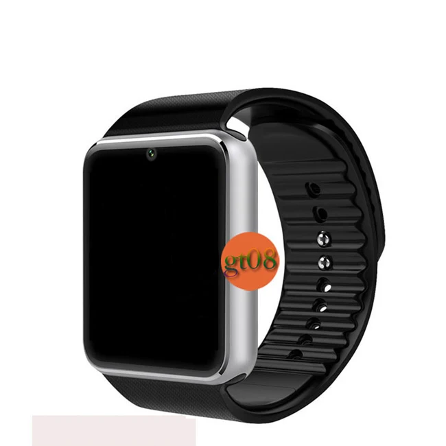 Смарт часы GT08 синхронизации Notifier Bluetooth подключение часы android-телефон Smartwatch поддержка Sim карты наручные PK DZ09 - Цвет: sliver