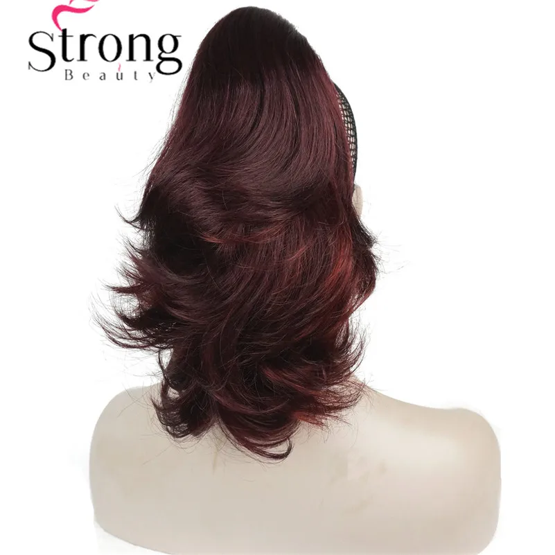 Наращивание волос синтетическое женское волнистое двойное использование коготь зажим конский хвост наращивание волос шиньон выбор цвета