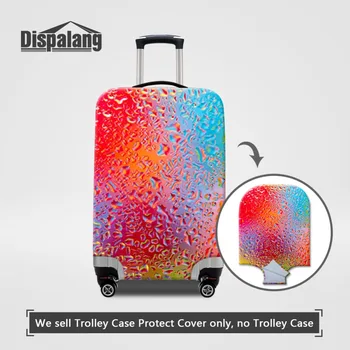 

Dispalang Travel Accessories Colorful Water Drops Printing Luggage Cover Dustproof Protective Cover For Women Travel Suitcase