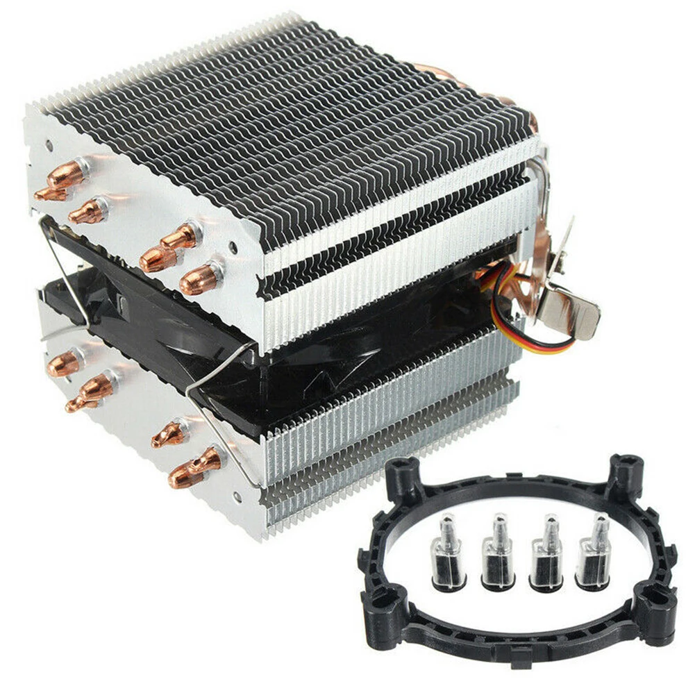 

Coolling Fan Heatsink PC Computer 6 Pipes Professional Thermal CPU Coolers Radiator Aluminum Practical Accessaries For Intel