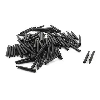 

100Pcs 6x45mm Point Ended PCB Test Fixture Parts Plate POM Pressure Bar Black