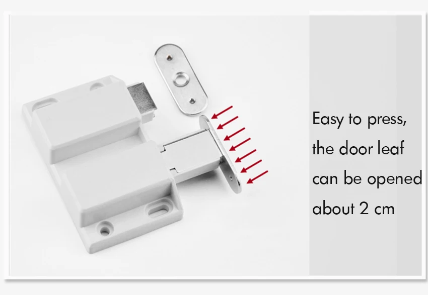 Бесшумный двухдверный шкаф двери удерживающий стопор толкатель типа Rebounder квадратный нажимной сенсорный для мебели шкафа оборудования