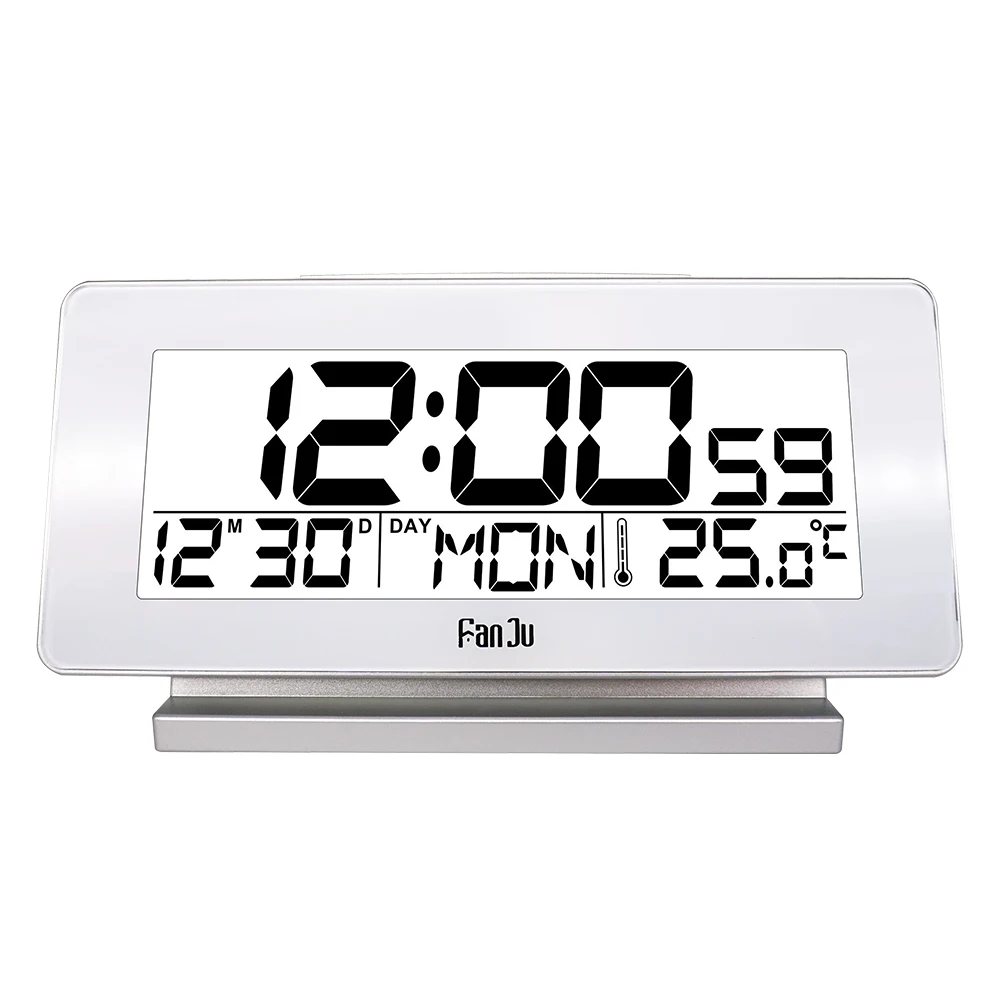 FanJu FJ3523 цифровой будильник светодиодный электронный 12/24 часов термометр
