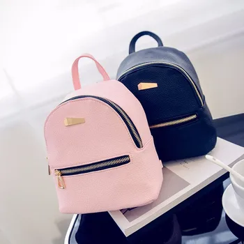 

New Women Small Backpacks Leather School Bags For Teenagers Girls Shoulder Bags Travel Casual Bags Bolsas Mochilas Femininas