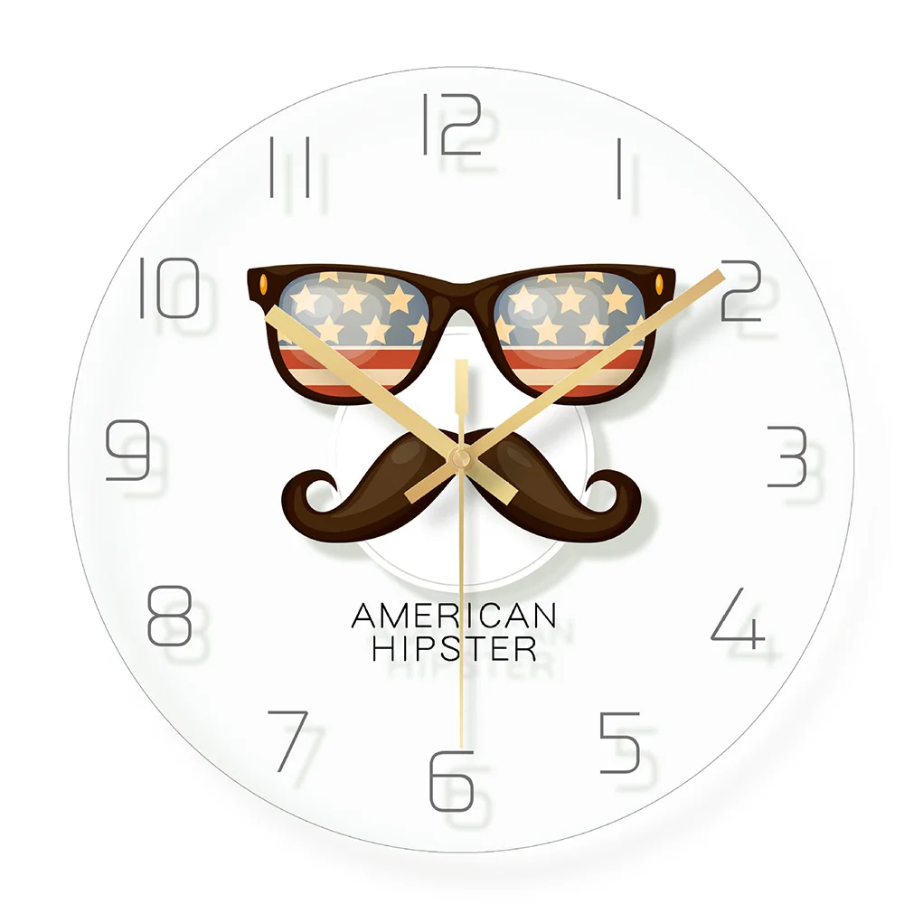 1 шт. английское такси настенные часы современный дизайн мультфильм Стеклянные Настенные часы гостиная украшение специальный подарок 3D настенные часы