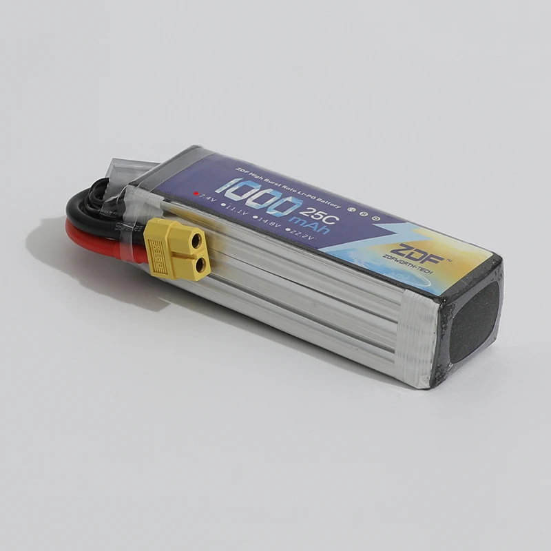2018 ZDF хорошее качество lipo батарея 7 4 V 1000MAH 25C max 50C Lipo для вертолета квадрокоптера