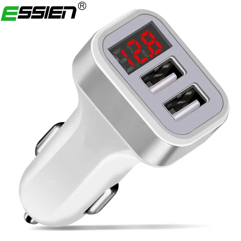 شاحن سيارة ذكي 2 USB المزدوج مهايئ منفذ الهاتف المحمول كابل شحن لهواتف سامسونج Xiaomi LED USB شواحن المصغّر USB كابل Carregador شاحن سيارة ذكي 2 USB المزدوج مهايئ منفذ الهاتف المحمول كابل شحن لهواتف سامسونج Xiaomi LED USB شواحن المصغّر USB كابل Carregador