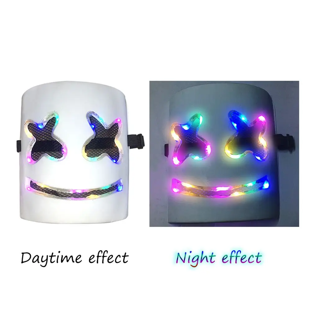 

MarshMello DJ Mask Full Head Helmet Halloween Cosplay Mask Bar Music Props F&M Bar Masks