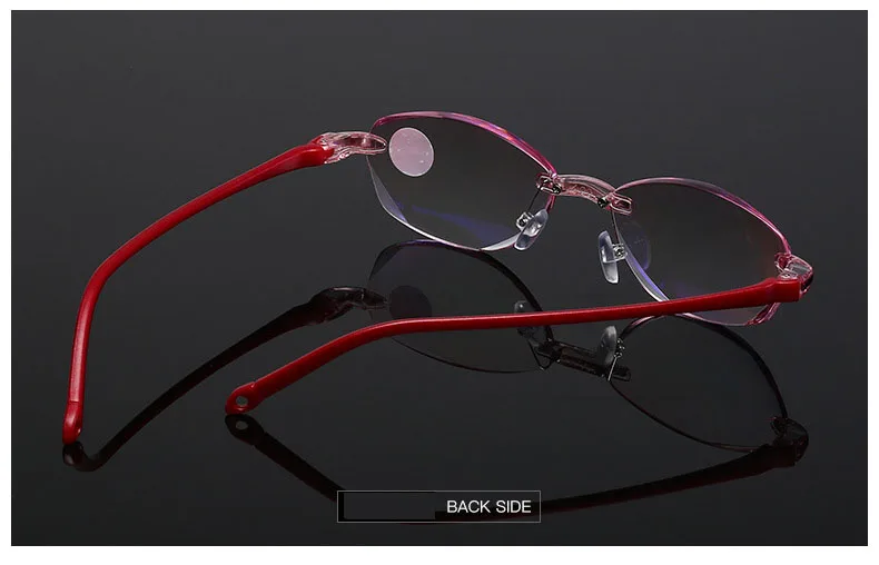 Красные женские очки для чтения, алмазная резка, очки Rimeles, анти усталость, дальнозоркость, светильник, дальнозоркость, очки для компьютера