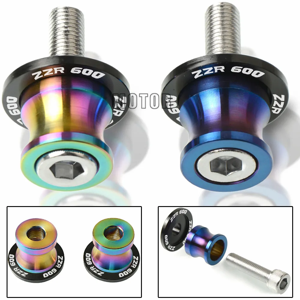 Swingarm Slider Spools Cover Screws Motorcycle Frame Stands For ZZR600 ZZR 600 2003 2004 2005 2006 2007 2008 | Автомобили и
