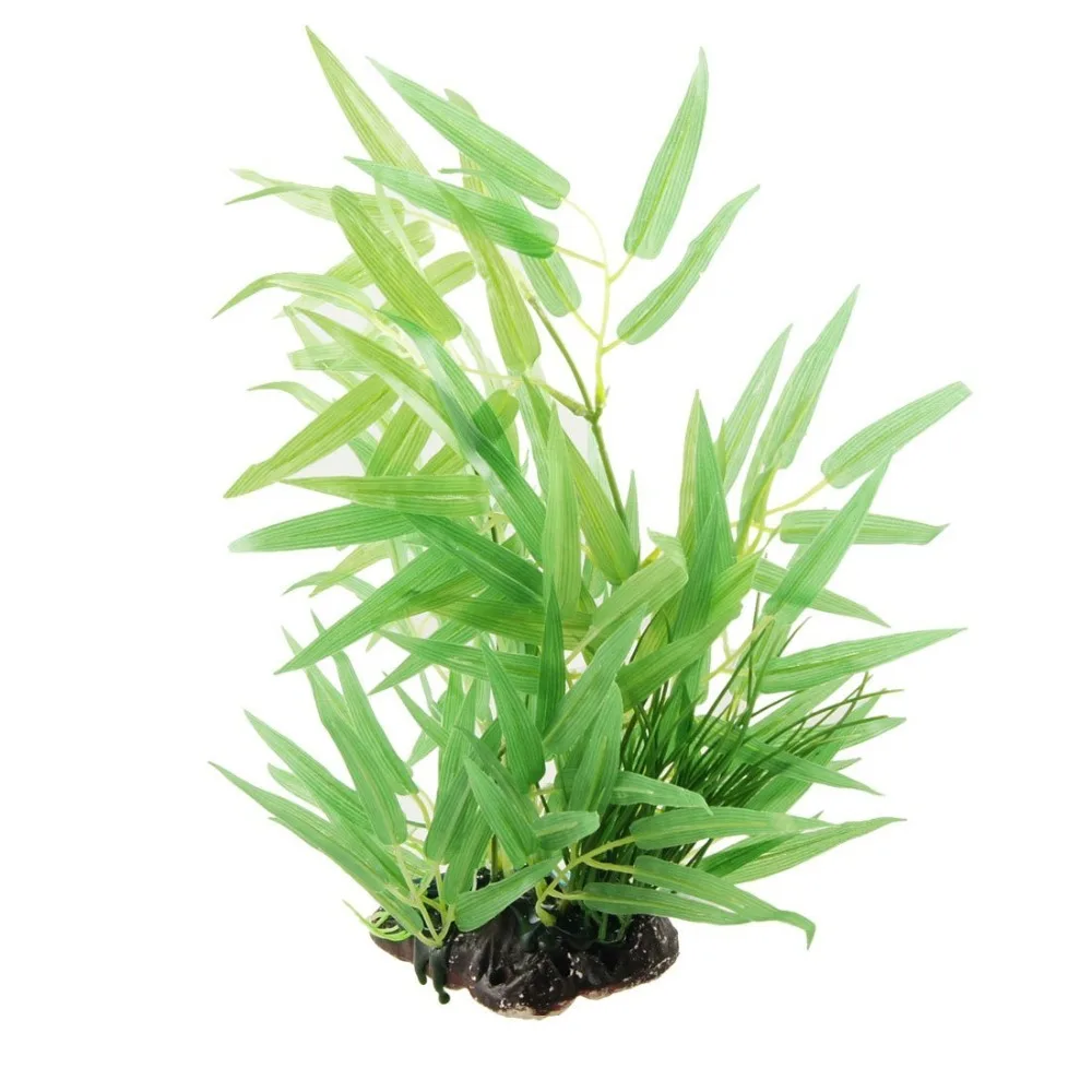 13.8" Green Plastic Aquarium Plants Decor Acuarios Artificial Fake