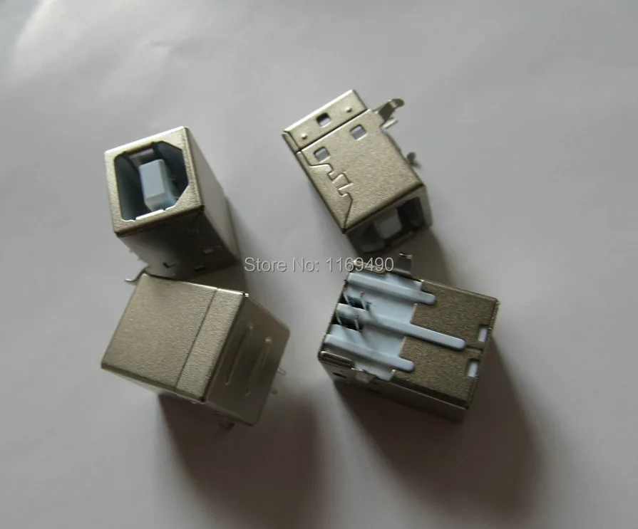 30 штук упак. Сделай Сам белый 90 правый угол USB B 2 0 4 контактный сварочный разъем