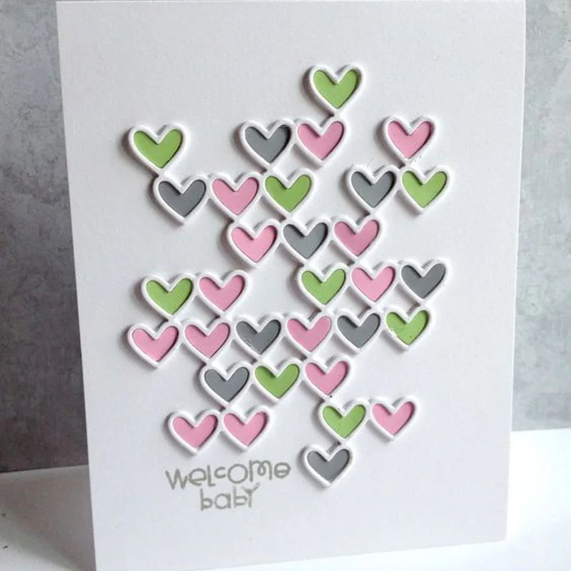 

Metal Cutting Dies Stencils Heart Block Frame Dies Scrapbooking New 2019 Craft Die Cut Embossing Stamps DIY Card Making Template