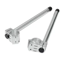 Пара Серебряный Универсальный CNC алюминиевый гоночный кронштейн мотоцикла на 7/" ручки баров для 35 мм вилка трубки