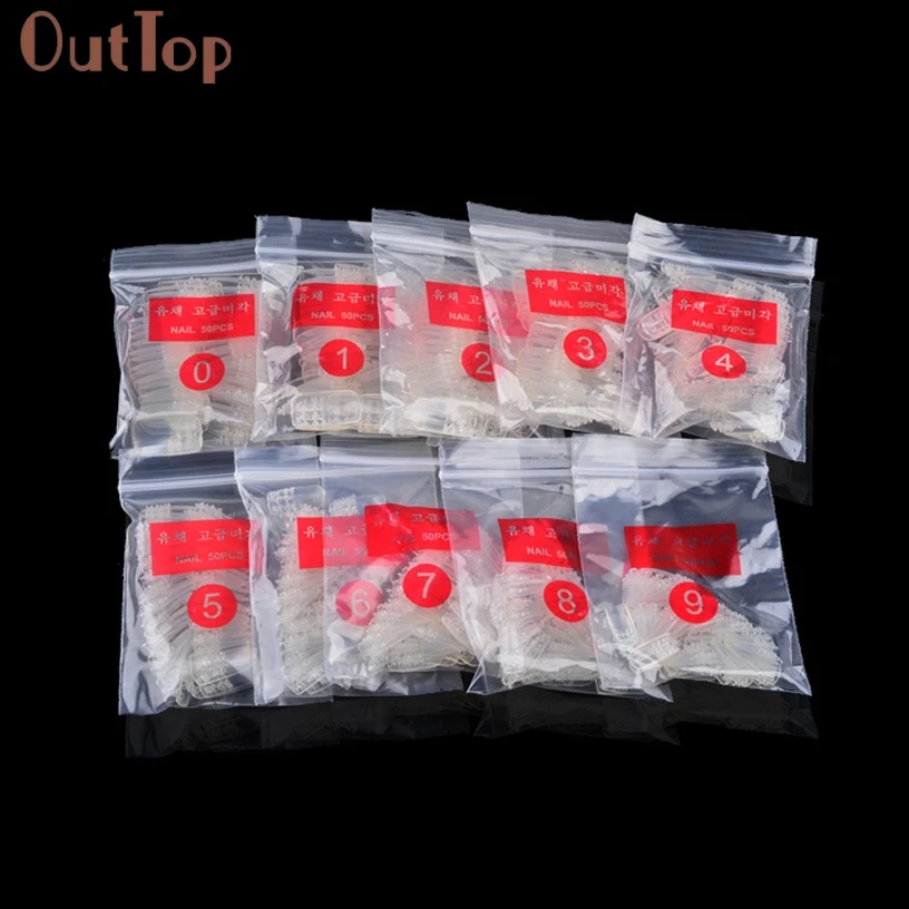 OutTop Pretty New 500 шт смешанный набор накладные ногти Советы Искусственные