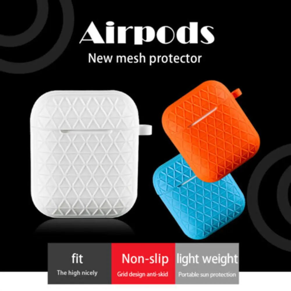 Чехол для Apple AirPods защитный силиконовый чехол наушников Air Pod зарядного