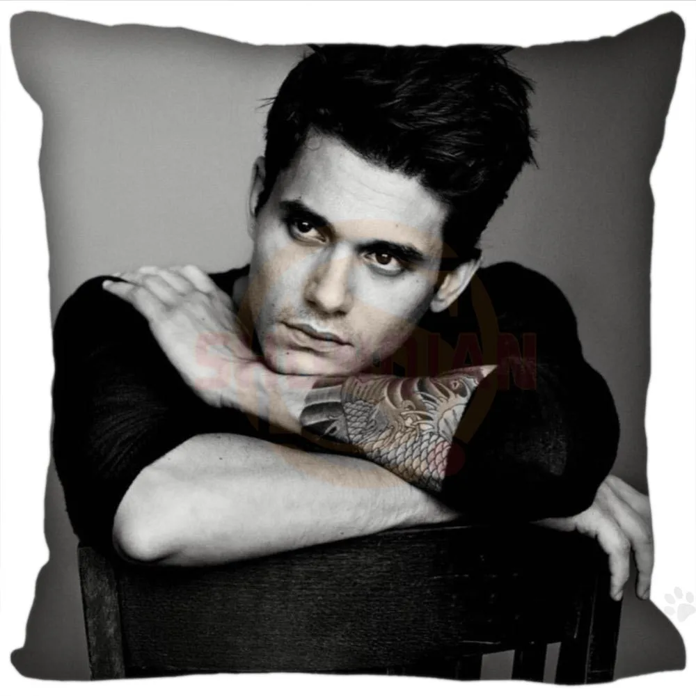 

Custom John Mayer Pillow Case zipper 35x35cm 40x40cm 45x45cm 60x60cm two sides pillowcase Custom your image