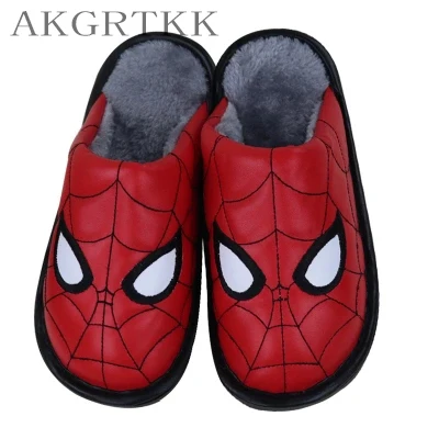 

New autumn winter children's cotton slippers skin waterproof slippers cartoon warm baotou children's cotton slippers