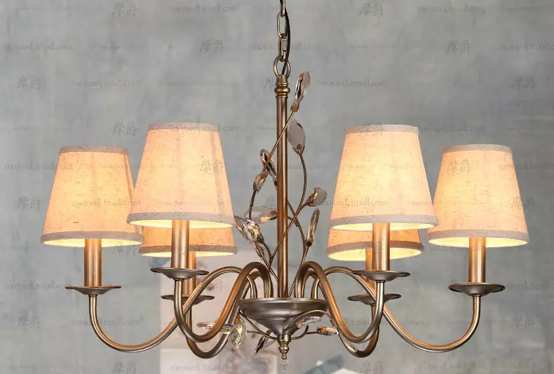 

Simple American Iron Chandelier Lampadario Chandelier Lustre dining room lamp