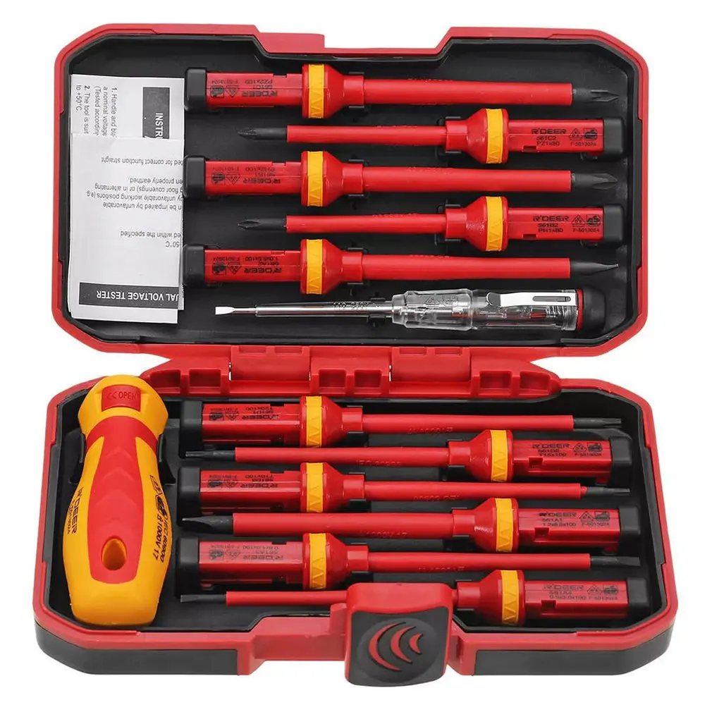 1000V Electronic Insulated Screwdriver Set Phillips Slotted Torx CR-V Screwdriver Repair Tools