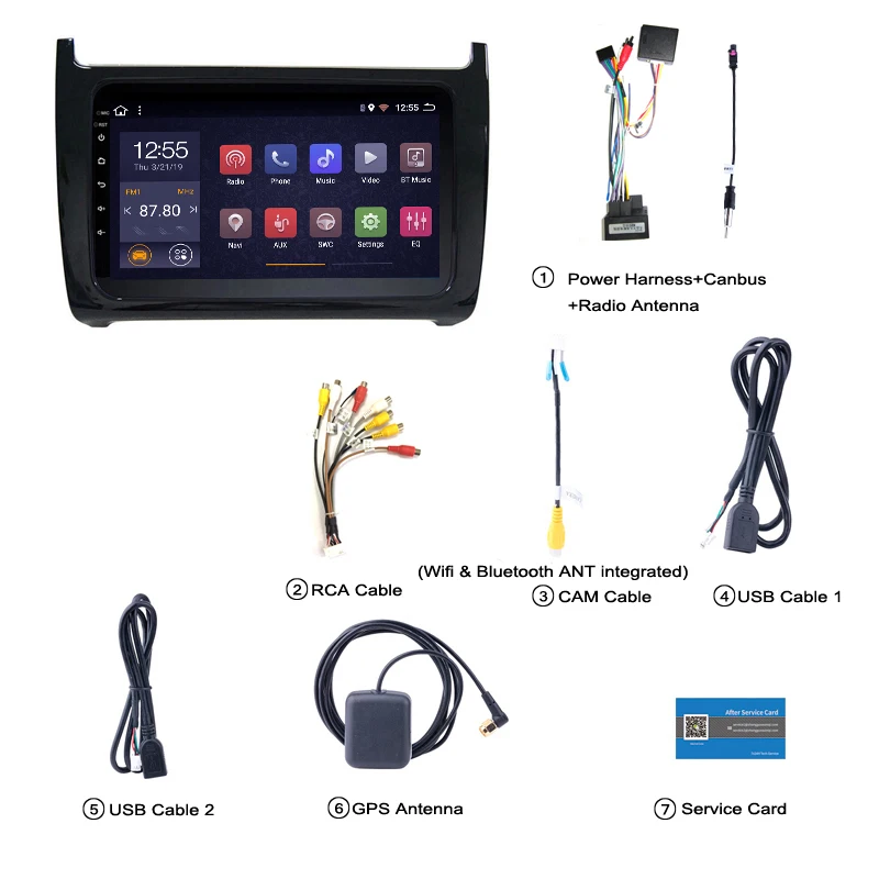 Top Car Radio Multimedia Video Player Navigation GPS Android 8.1 For Volkswagen POLO sedan 2008-2018 5