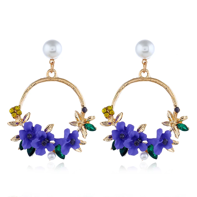 Flower Drop Earrings