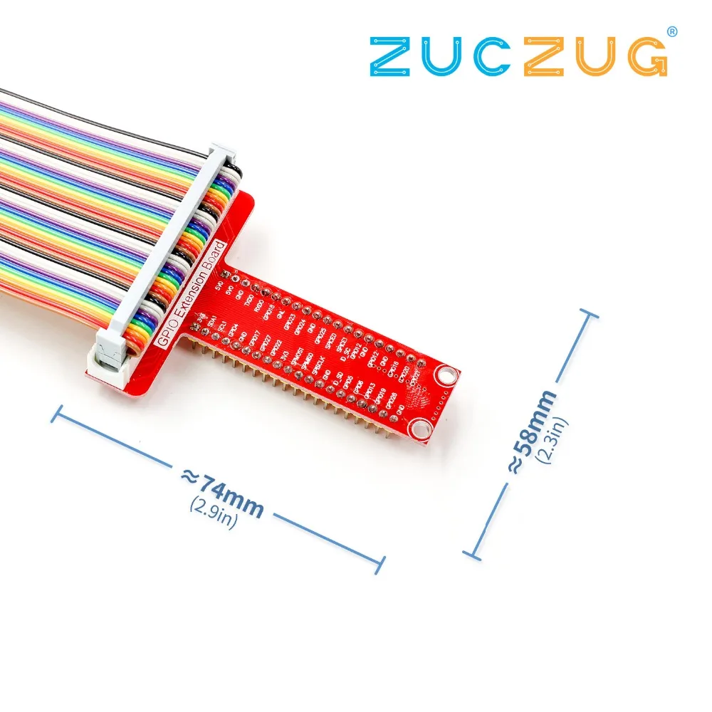 

T type GPIO expansion board + 40P cable for Raspberry Pi board