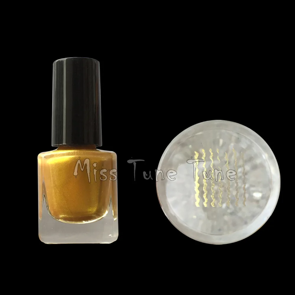 6 мл основные цвета дизайн ногтей штамп штамповка лак толстый лак Золото Серебро стемпинг ногтей покрытие печать 8 цветов