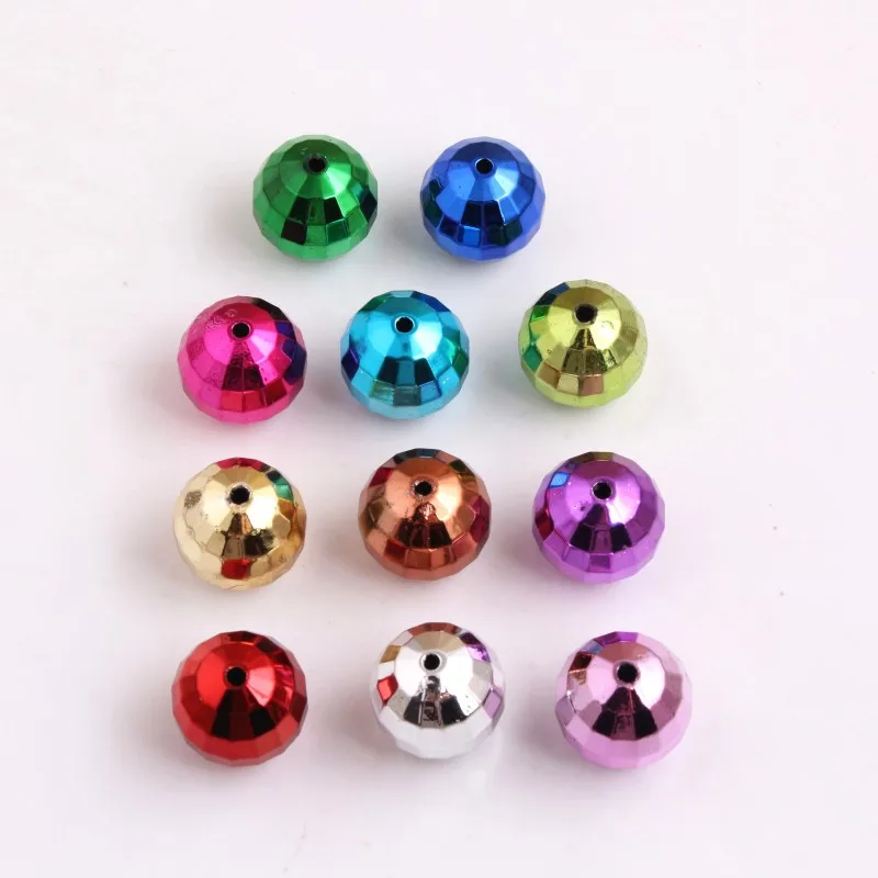 

OYKZA Wholesales CCB Chunky Acrylic Disco UV Spacer Bead for Necklace Bracelet Jewelry Accessory 100pcs A lot 20MM