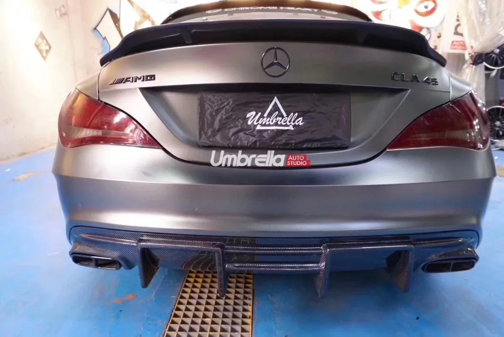 Woobest задний спойлер из углеродного волокна для Mercedes Benz cia w117 amg