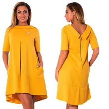 2017 Women Large Size Autumn Winter Dress Vestidos Female Half Sleeve Sexy Collar Short Mini Dresses Loose Evening Party Dresses