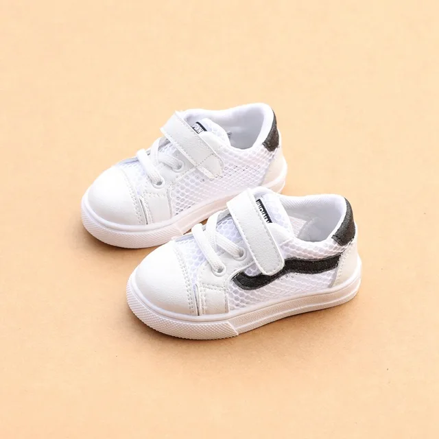 2019 new 1 2 years old baby boys and girls white shoes breathable mesh infant toddler first