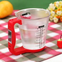 

Hot Sale Electronic Measuring Cup Kitchen Scales Digital Beaker Electronic Tool Scale with LCD Display Temperature Measure Cups