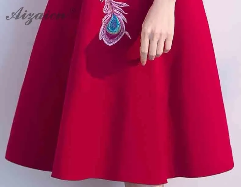 Мода красный длинный Cheongsam вышивка феникс Qipao платья женский китайский традиционный свадебный платье ориентированное стиль