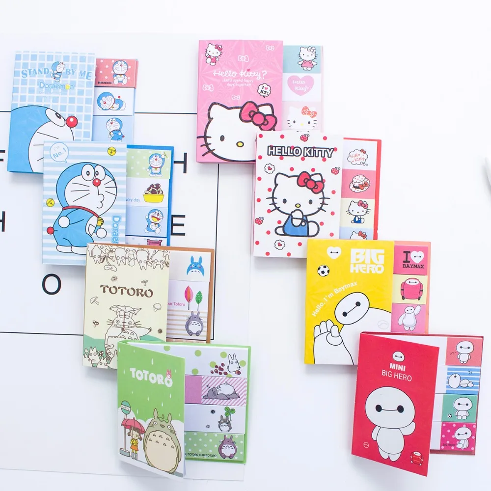Hello Kitty Totoro Doraemon Baymax Stickers kawaii Self-Adhesive sticky notes stationery planner memo pad cute papeleri 01963 Hello Kitty Totoro Doraemon Baymax Stickers kawaii Self-Adhesive sticky notes stationery planner memo pad cute papeleri 01963