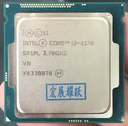 Процессор Intel Core I3 4170 I3-4170 LGA1150 22 нанометров двухъядерный кабельный адаптор Процессор 100% работает должным образом