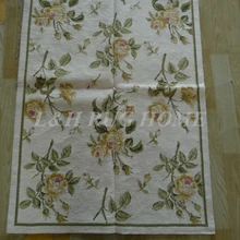 2.5 x10.6 2' бегун ручной работы Цветочные Английский сад Шерсть Кружево Ковры