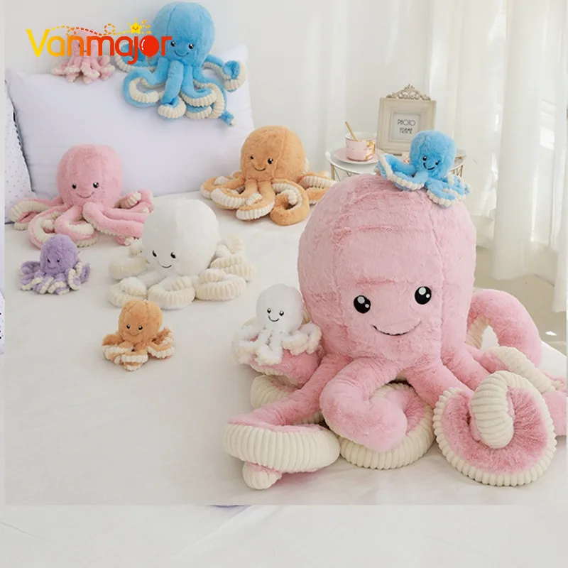 Vanmajor 18/40/60/80 см с кроличьей шерстью большие кукла Осьминог осьминог плюшевые