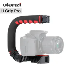 Ulanzi U-Grip тройное крепление холодного башмака стабилизатор Ручка Риг фото студия набор с микрофоном для DSLR Nikon Canon смартфон