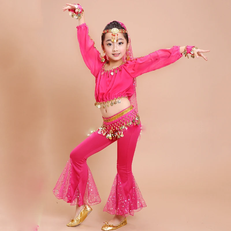 Костюм для танца живота Bellydance профессиональный костюм девочек с длинными