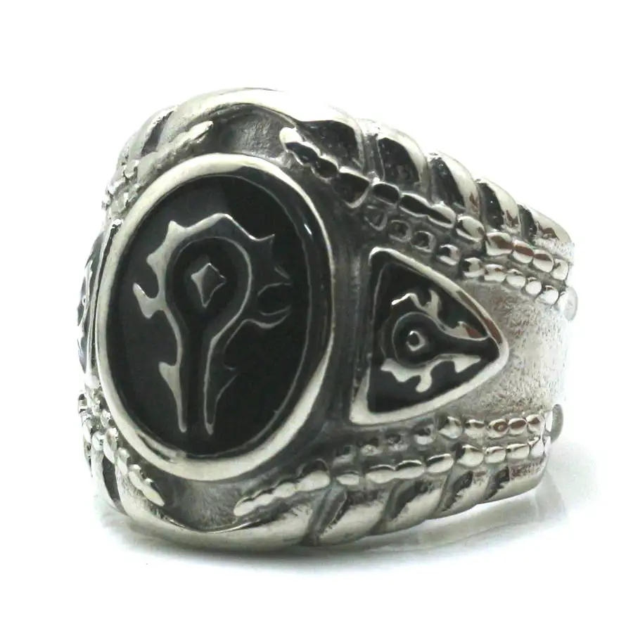 Кольцо World of Warcraft из нержавеющей стали 316L размер от 7 до 15|world warcraft ring|316l stainless steelsize
