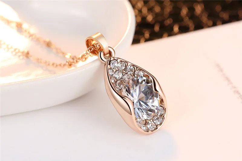 Classic Zircon Shining AAA Austria Crystal & Rhinestone Necklaces & Pendants Statement Chain Necklace Woman Anime collares (4)