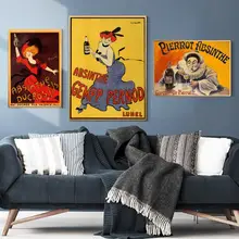 Cartel de vino de bebidas alcohólicas Vintage absinthe ducros fils pinturas clásicas en lienzo pósteres de pared pegatinas decoración del hogar regalo
